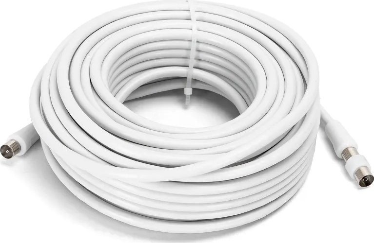 Aigostar Kabel telewizyjny RG6U ze złączami męsko-męskimi i akcesoriami