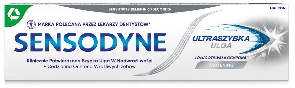 Sensodyne Szybka Ulga wybielająca pasta do nadwrażliwych zębów 75ml