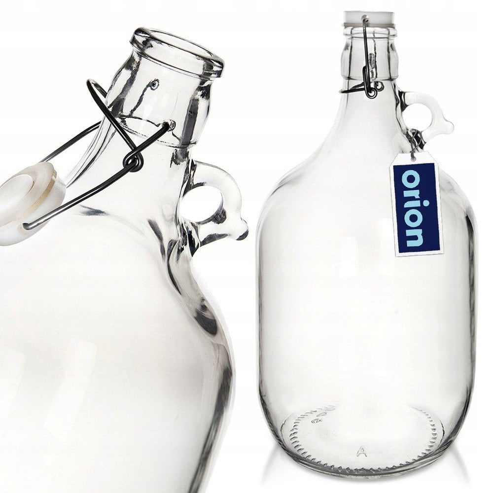 Karafka Butelka ORION 5L Szklana Retro Vintage z Zatrzaskowym Zamknięciem