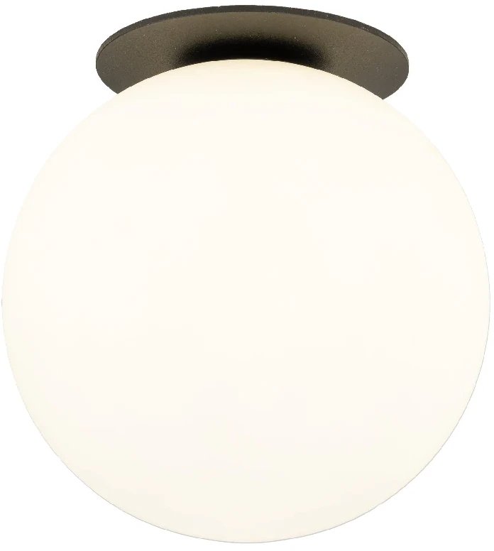 Sufitowa lampa podtynkowa Vos 1 10963 opalowa kula czarny