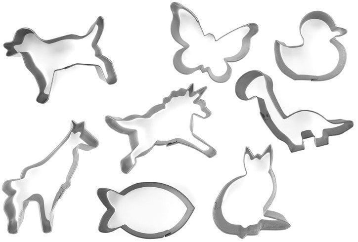 Piparkuku forminu komplekts 8 gab. dzivnieki 8006043023022