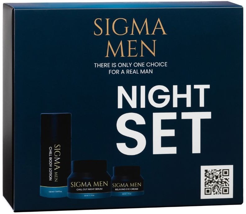 SIGMA MEN_SET Night Set balsam do ciała 100ml + serum na noc 50ml + krem pod oczy 30ml