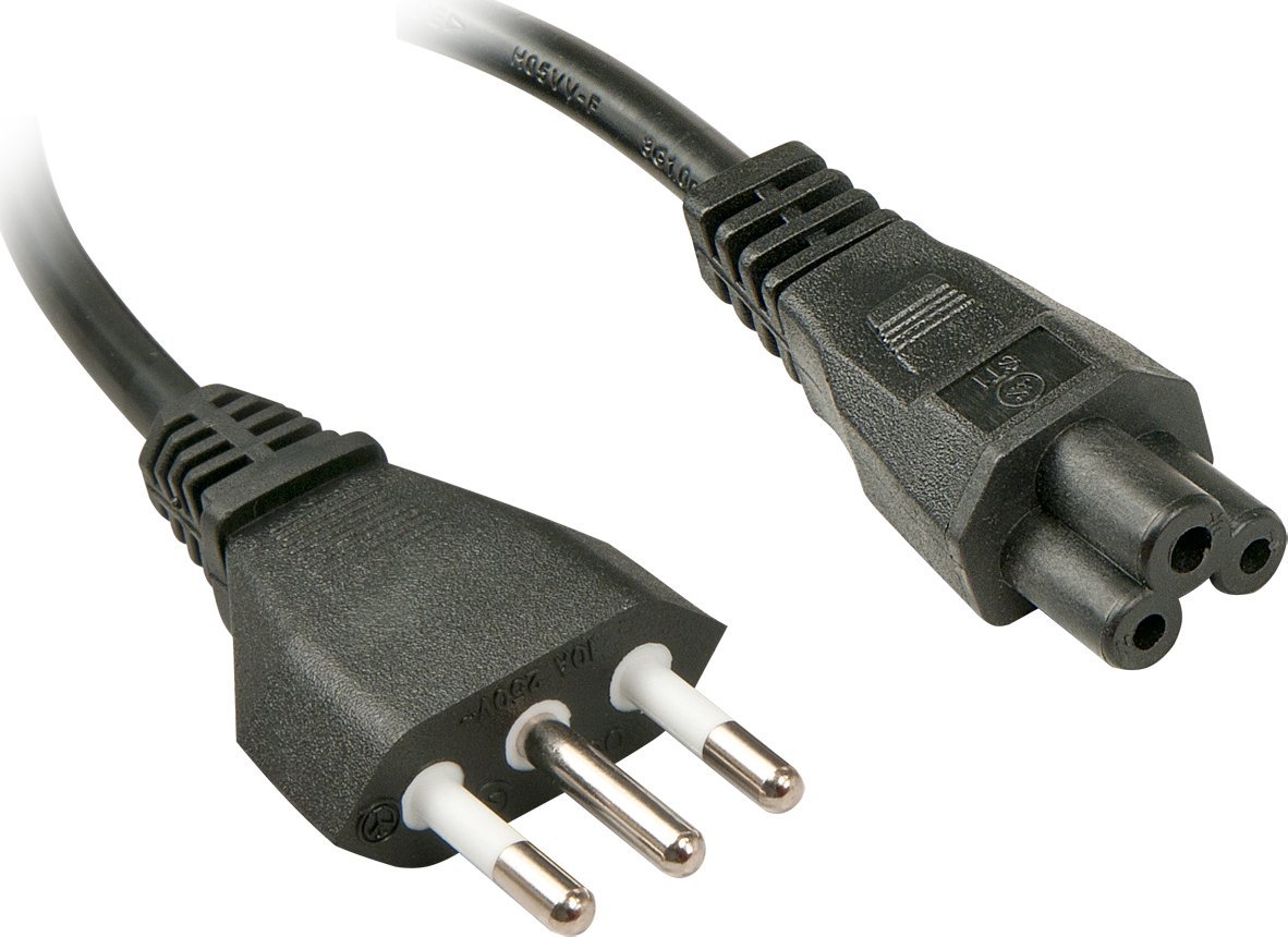 Kabel zasilający Lindy Lindy IEC-Netzkabel 2m Italien Netzst. IEC320 C5