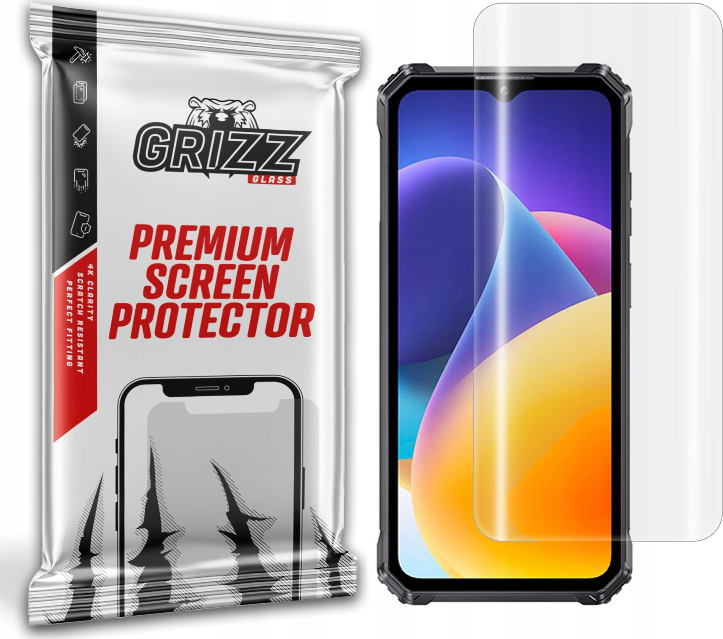 GrizzGlass Folia hydrożelowa GrizzGlass Hydrofilm do Oukitel WP28 S