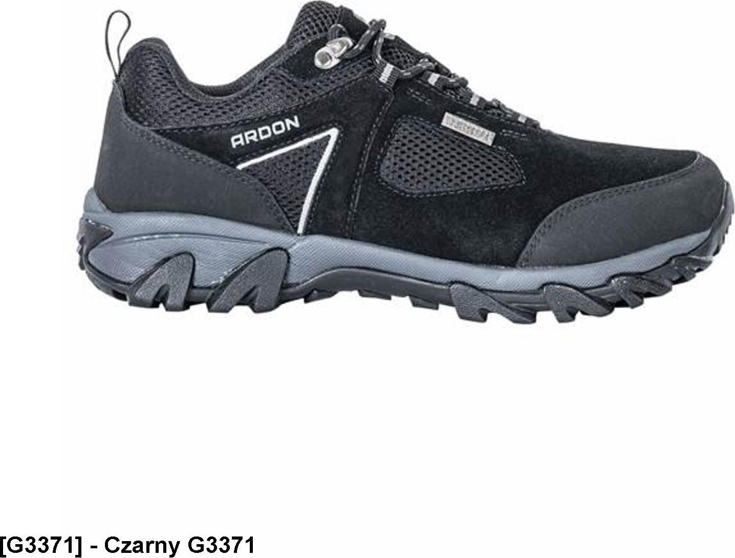 Ardon RAMBLER LOW G33 - półbuty zamsz tkanina, wodoodporna membrana Hydroguard, gumowe wzmocnienie noska i pięty PU 40