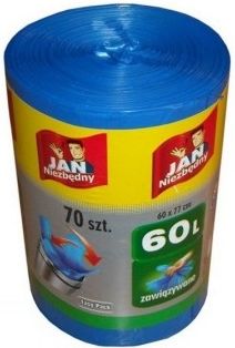 JAN Niezbędny Worki na śmieci 60L 70szt - ZZSJAN018