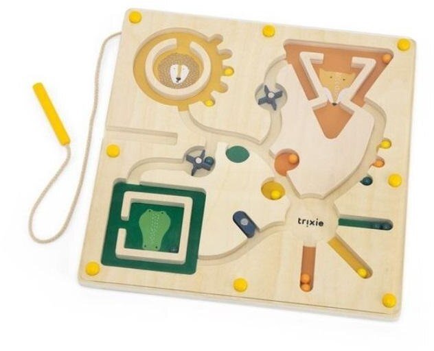 Labirynt magnetyczny drewniany