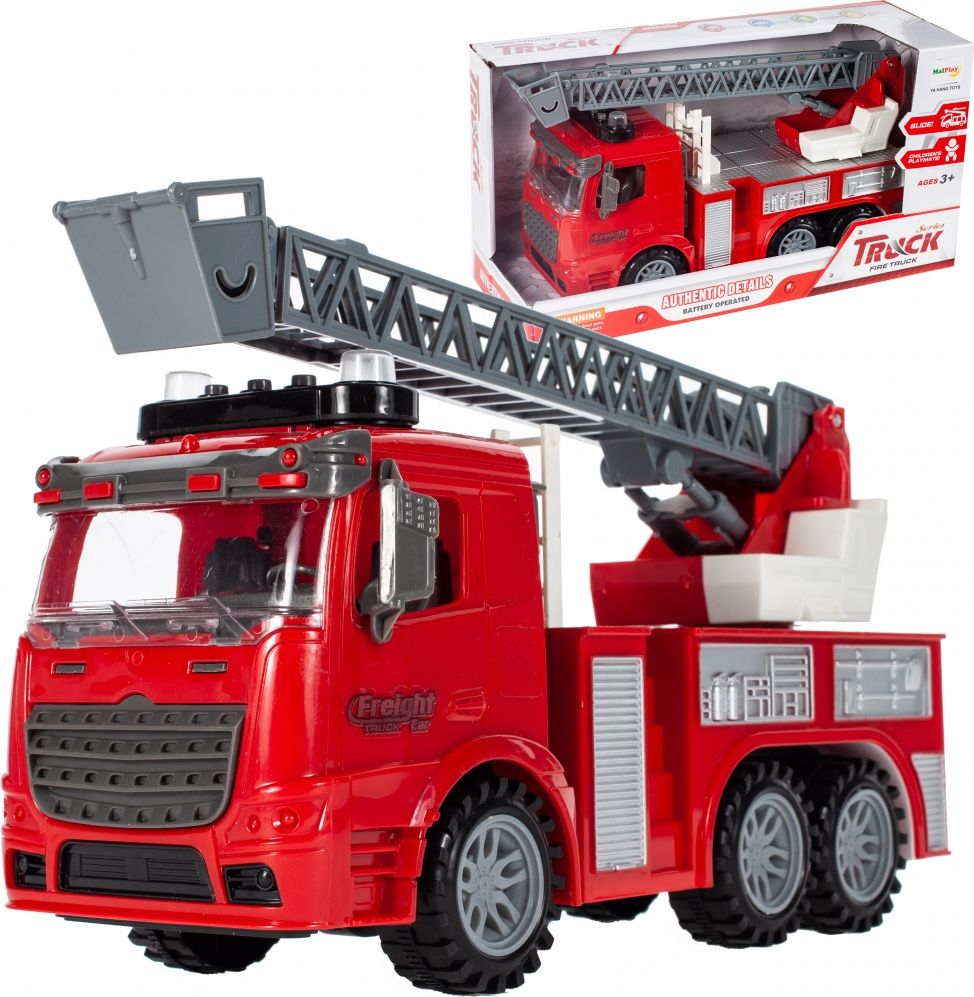 MalPlay Straż Pożarna Wóz Strażacki Auto Samochód Dźwięk