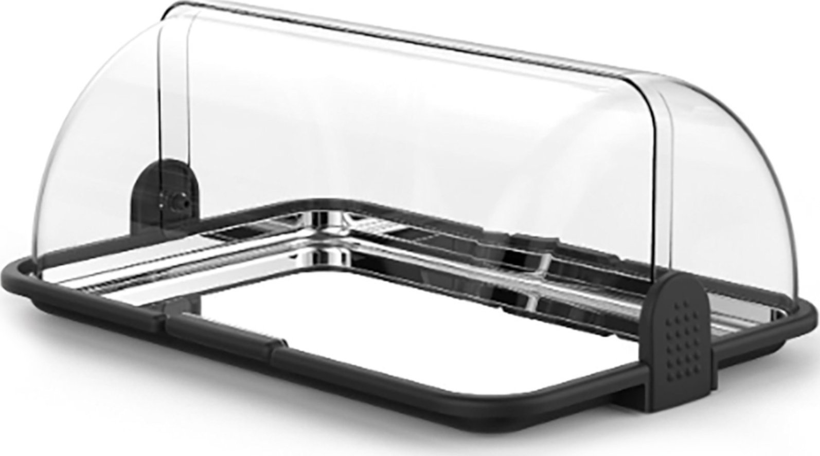 Hendi Witrynka ekspozycyjna bufetowa z pokrywą roolltop 465 x 315 x 195 mm - Hendi 871775 Witrynka ekspozycyjna bufetowa z pokrywą roolltop 465 x 315