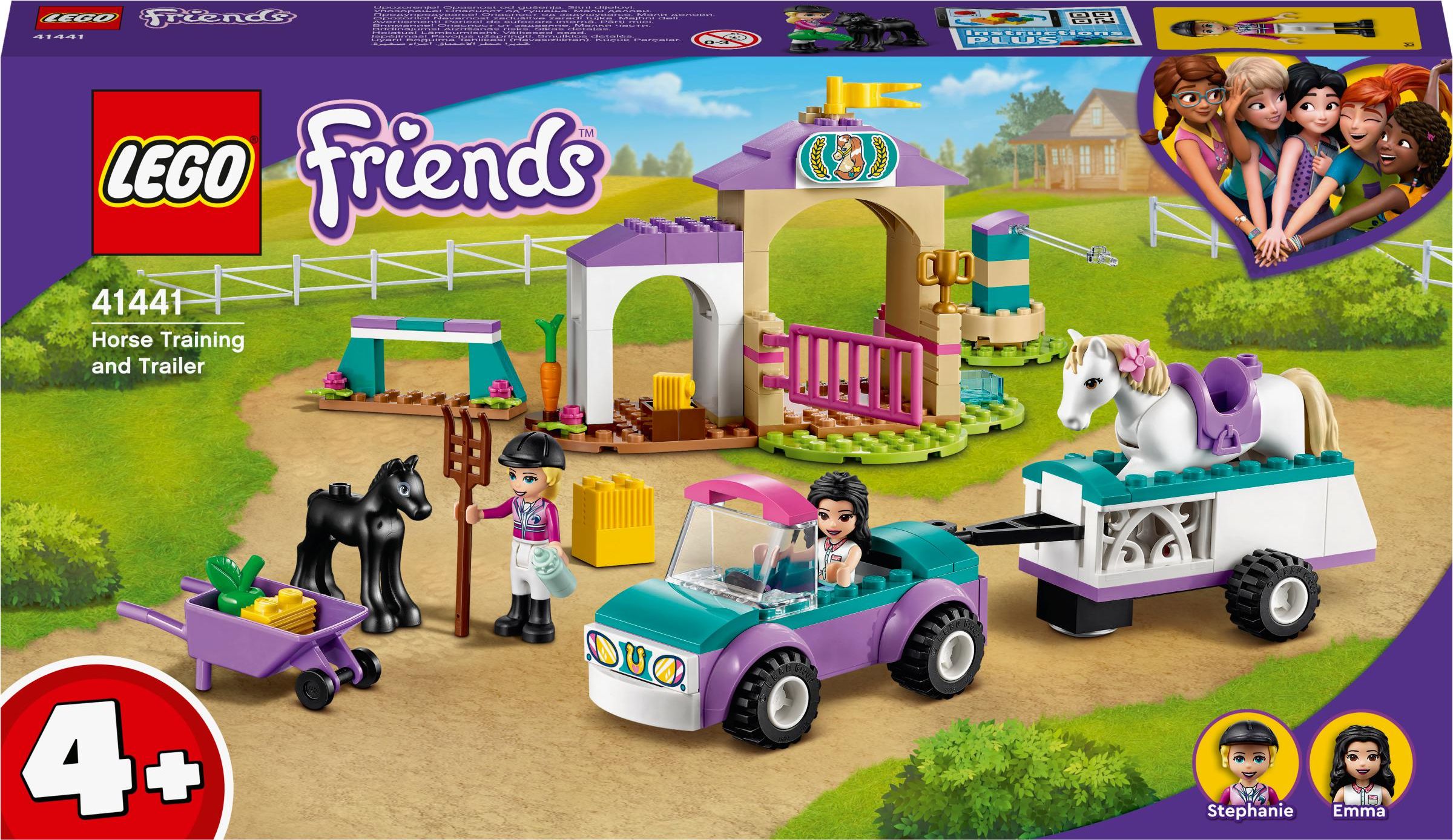 LEGO Friends Szkółka jeździecka i przyczepa dla konia (41441)