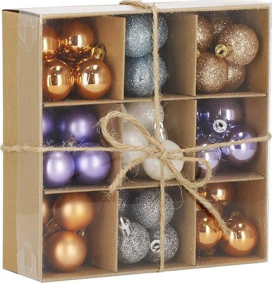 Springos Bombki choinkowe 54 szt. ozdoby świąteczne zestaw 3cm UNIWERSALNY