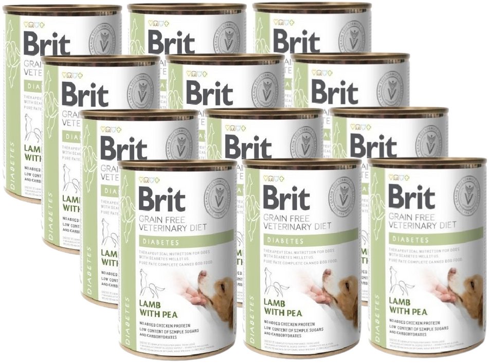 BRIT GF Veterinary Diets Dog Diabetes 12x400g - karma mokra dla psa