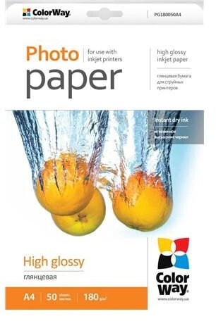 ColorWay papier fotograficzny A4 Biały Połysk