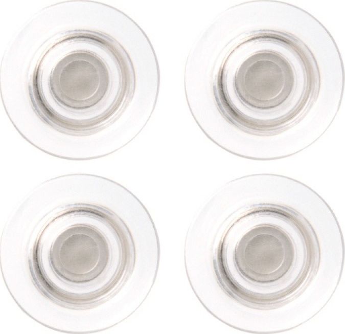 Nobo Magnesy do tablic NOBO Rare Earth, okrągłe, średnica 32mm, 4szt, transparentne