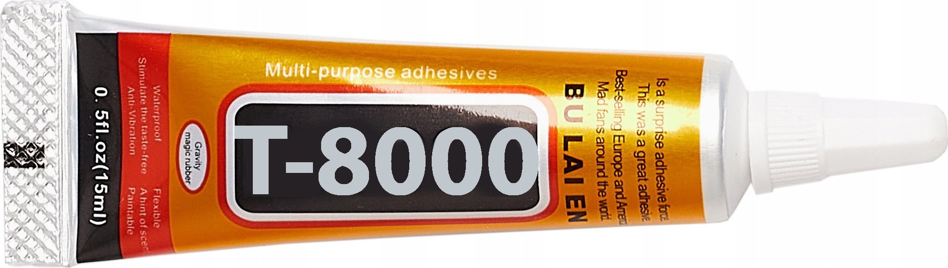 Uniwersalny Przezroczysty Klej T-8000 15ml Techrebal do Wyświetlaczy