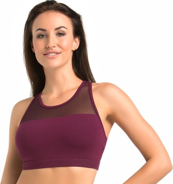Teyli Top damski sportowy Lino bordo XL Czerwony