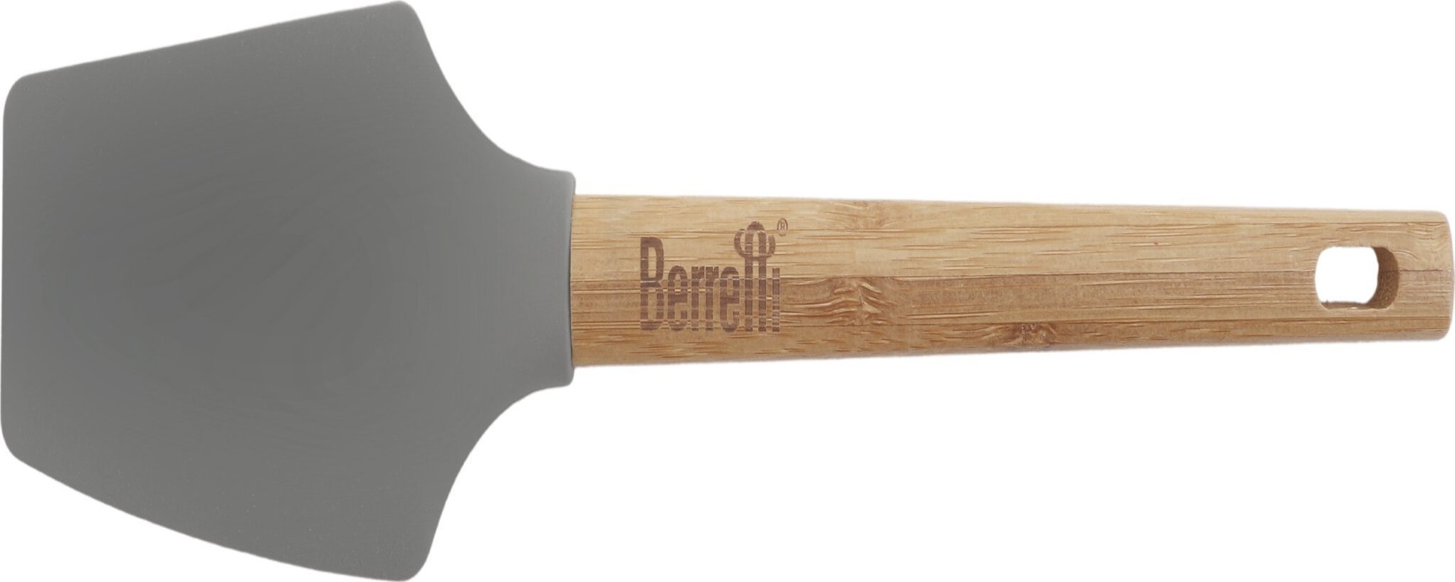 Berretti BERRETTI - Szpatułka - Łyżka kuchenna - silikonowa bambusowa - Natur Grey