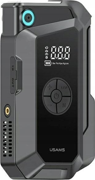 USAMS Jumpstarter Powerbank 8000mAh + wbudowana latarka czarny/black ZB287