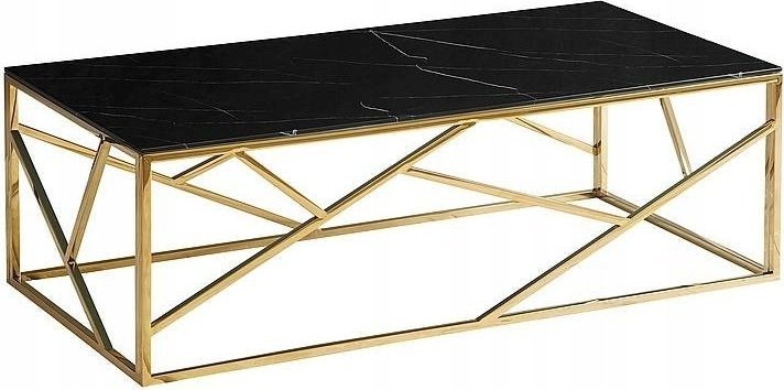 Signal Ława blat prostokątny Glamour 120 x 60 x 40cm czarny