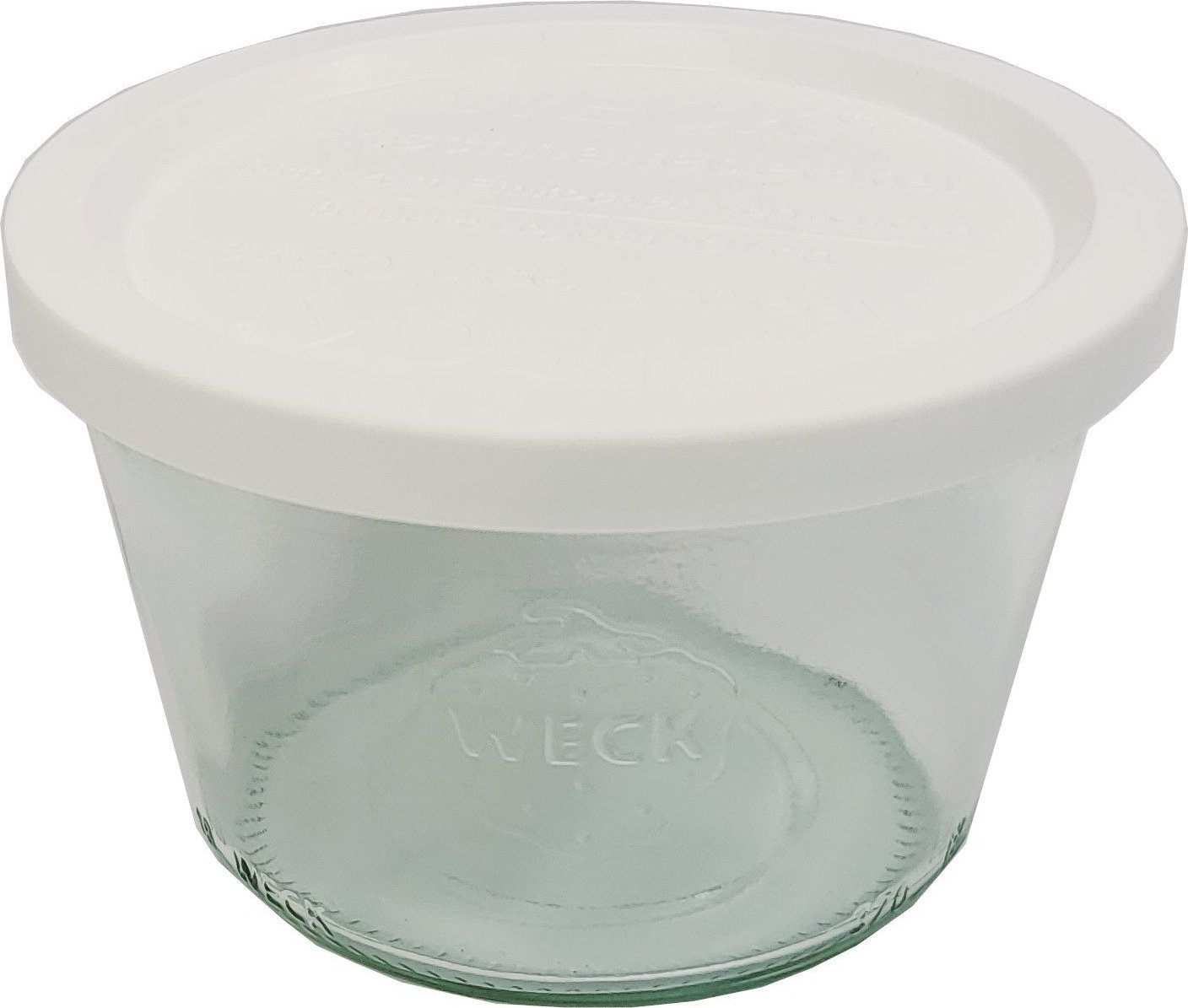 Wamar-Sosenka Zestaw Słoików WECK Pojemność 370 ml średnica 100mm 6 sztuk + Plastikowe wieka