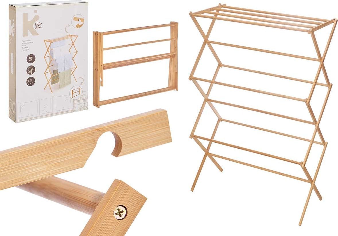 Kipit Drewniana suszarka na pranie ZENWOOD, 76 x 36 x 111 cm