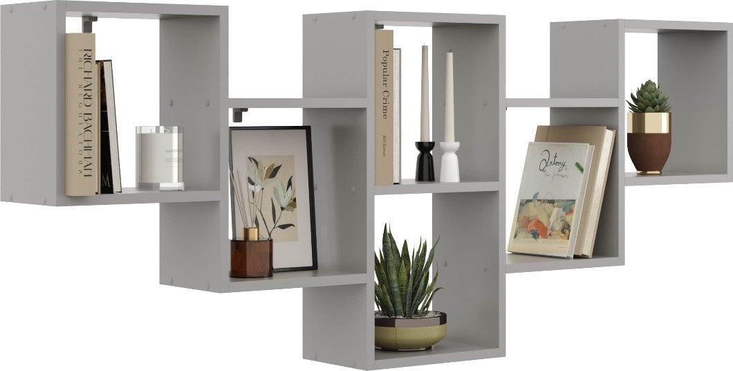 KROKUS Półka ALESIA 9 szara