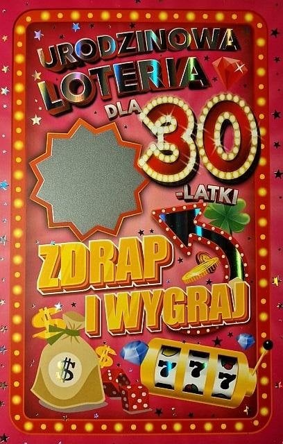 Yeku Karnet Urodziny 30 damskie