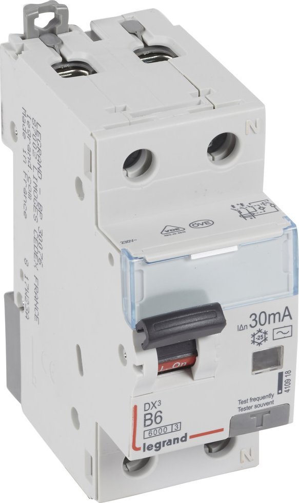 Legrand Wyłącznik różnicowo-nadprądowy P312 2P B 6A 30MA TYP AC DX3