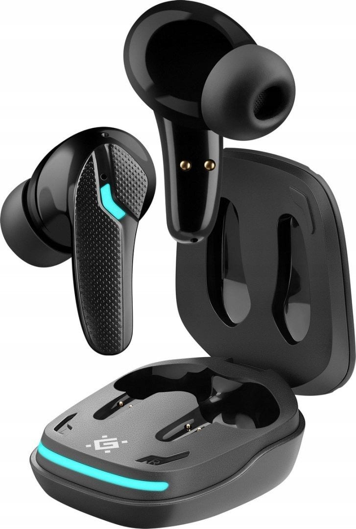 Słuchawki z mikrofonem Defender CyberDots 285 bezprzewodowe Bluetooth TWS czarne Low Latency