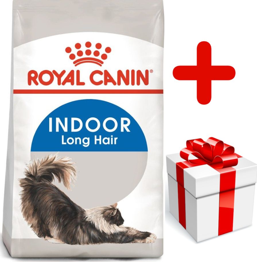 Royal Canin ROYAL CANIN Indoor Long Hair 10kg karma sucha dla kotów dorosłych, długowłose, przebywających wyłącznie w domu + niespodzianka dla kota GR