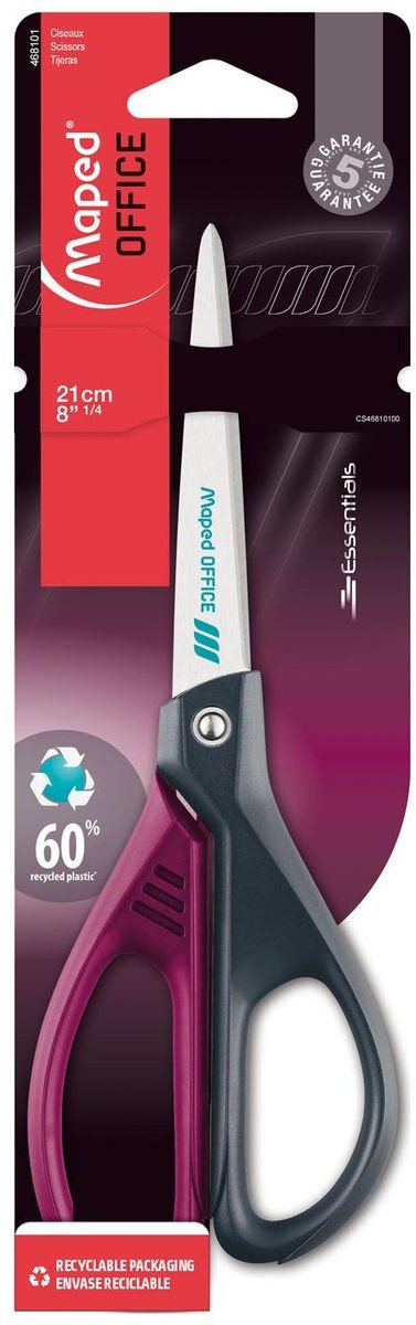 Nożyczki eko Essentials Green Deco 21cm MAPED