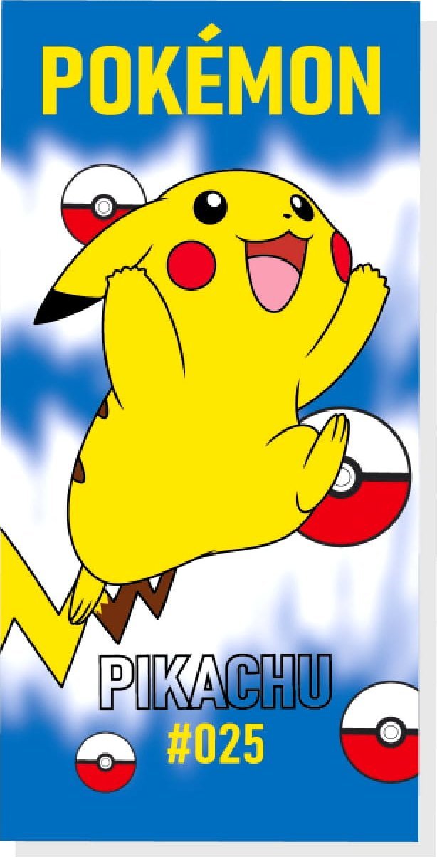 Dr.Bacty Ręcznik szybkoschnący plażowy Pokemon 70x140 Microfibra