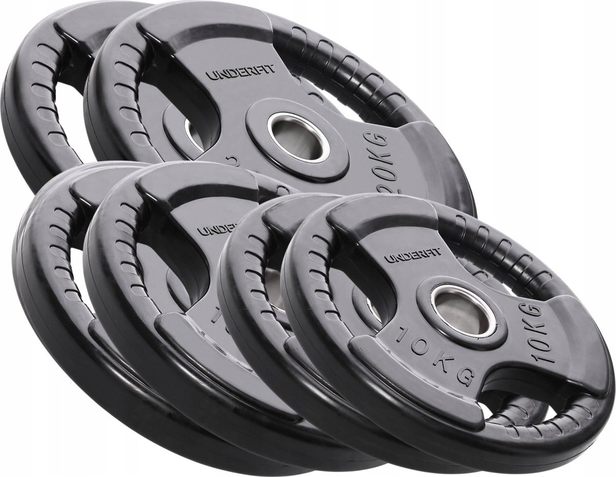 Zestaw obciążeń olimpijskich 90 kg UF11589 UNDERFIT