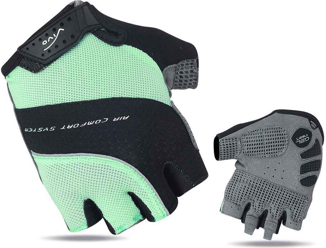 Vivo Rękawiczki rowerowe damskie SB-01-8507-E turkusowo-szare r. XS (4962535)