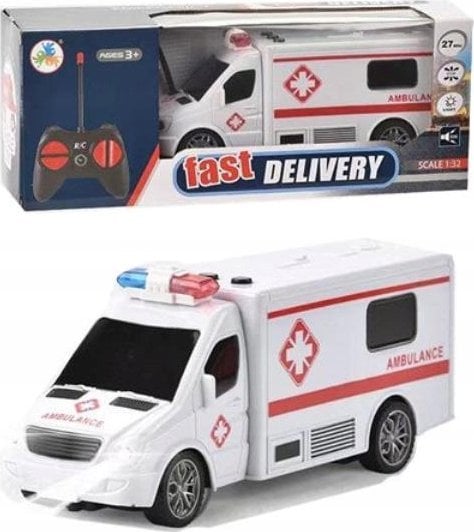 Ciuciubabka PROMO Ambulans R/C ładowarka światło dźwięk 300245