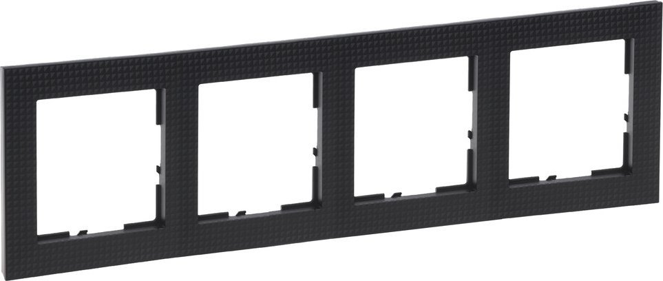 Legrand Ramka - 4x, CZERŃ WZORZYSTA SUNO