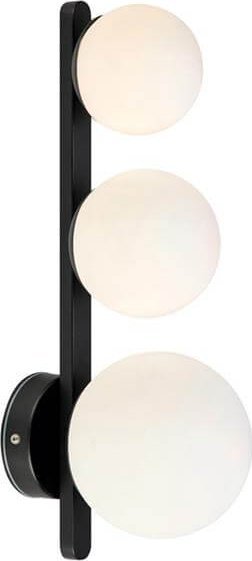 Kinkiet Markslojd Nowoczesna lampa ścienna Puro 3-punktowa biała czarna