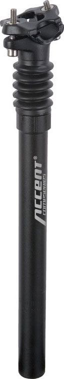 Accent Wspornik siodła amortyzowany Accent SP-05MCU 350mm czarny piaskowany 31,6 mm