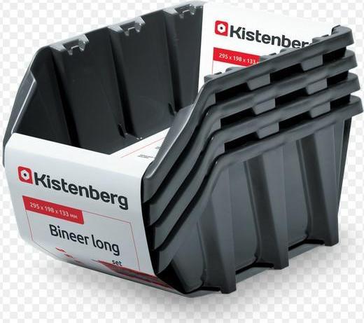 Prosperplast KUWETY 12 BINEER LONG 6SZT CZARNE 295x198x195mm KBILS30-S411