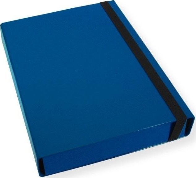 Teczka A4 skrzydłowa 5cm niebieska