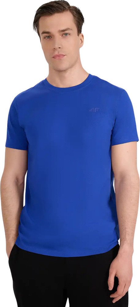 Koszulka męska 4F M2441 kobalt 4FWAW25TTSHM2441 36S S