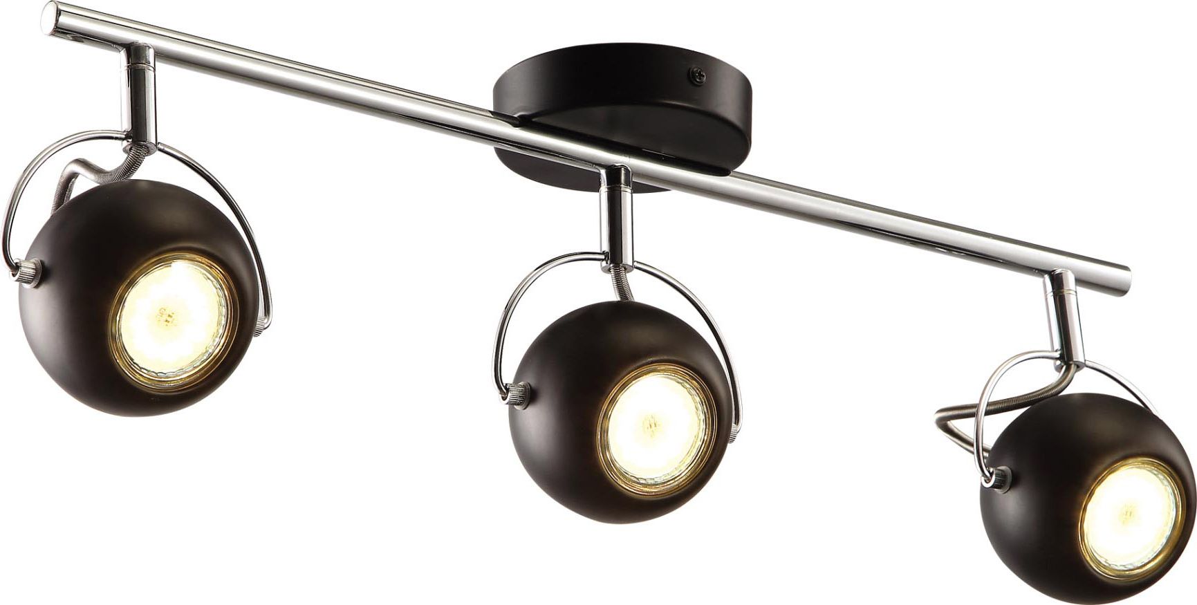 Kinkiet KAJA OŚWIETLENIE Lampa sufitowa plafon kinkiet SALVA K-8002/3 czarny 3xGU10 3W Kaja