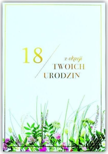 Trend Kartka okolicznościowa Urodziny 18