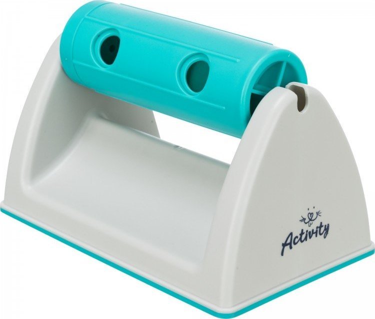 Trixie Rolka na przekąski, dla królika/gryzoni, szara/turkusowa, plastik, 19x12x11cm, z podstawą