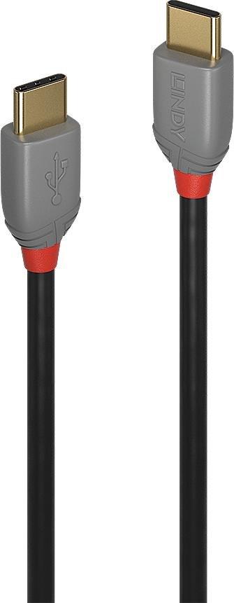 Kabel USB Lindy USB-C - USB-C 0.5 m Czarny (JAB-4308716)