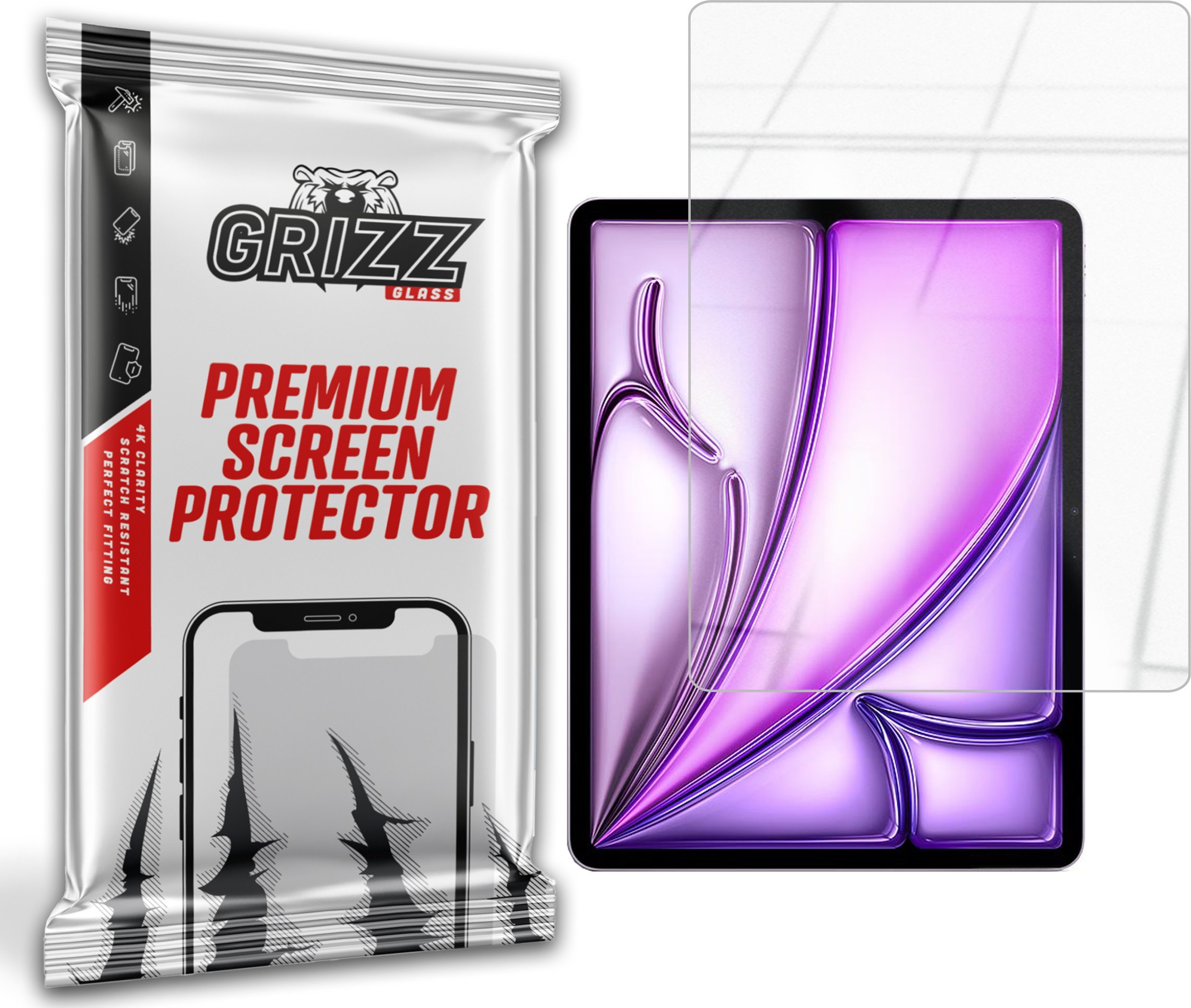 GrizzGlass Szkło hybrydowe GrizzGlass HybridGlass do Apple iPad Air 13" 2024 (6. generacji)
