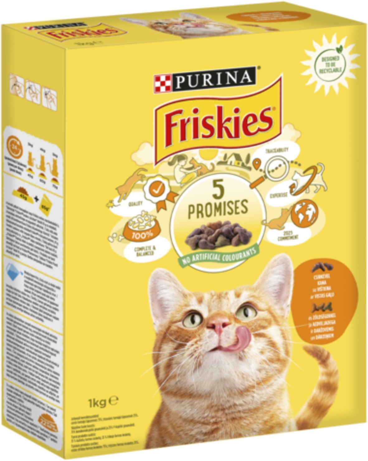CAT FOOD FRISKIES CHICKEN VEGETABLE 1KG