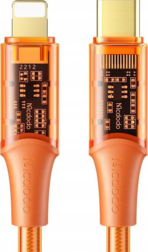 Kabel USB Mcdodo USB-C - Lightning 1 m Pomarańczowy