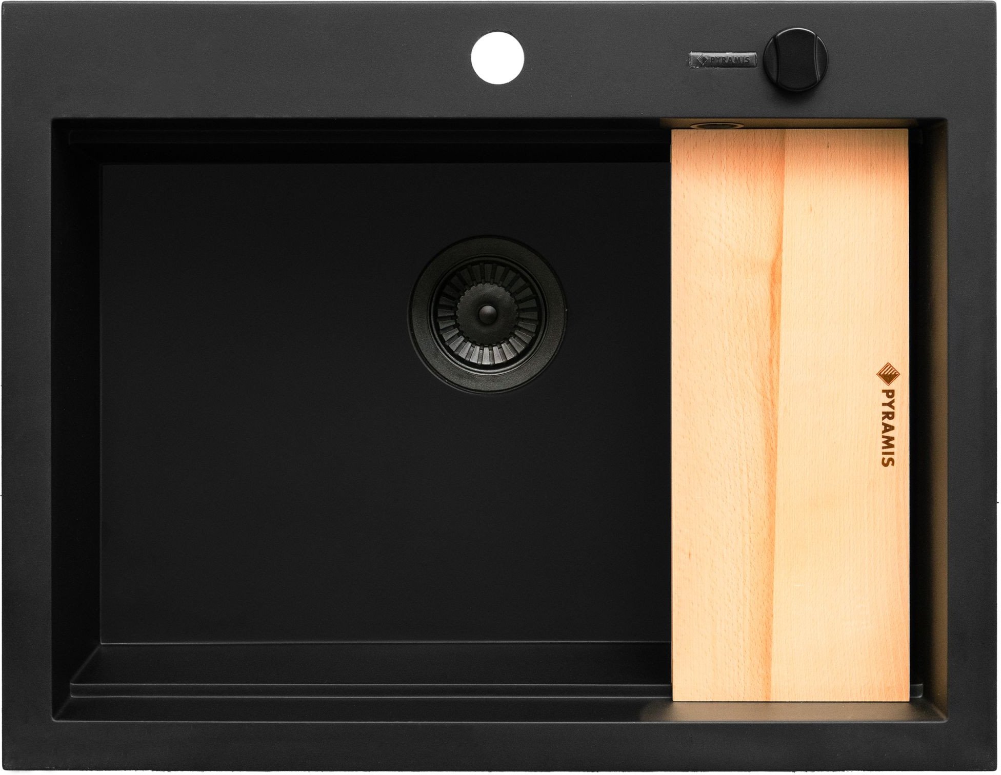 Pyramis Zlew. SIROS (67x51,5) 1B, Volcano black edition