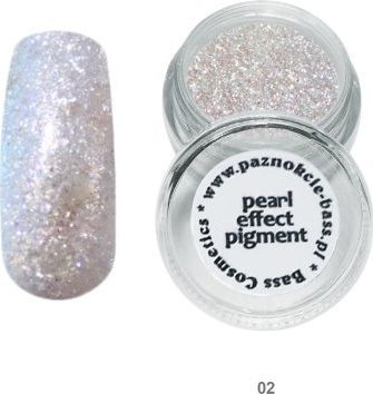 Bass Cosmetics Pigment efekt syrenki - 02 - płatki srebrne 7 ml / Bass Cosmetics